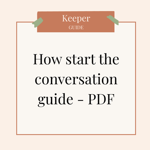 How to start the conversation guide - PDF